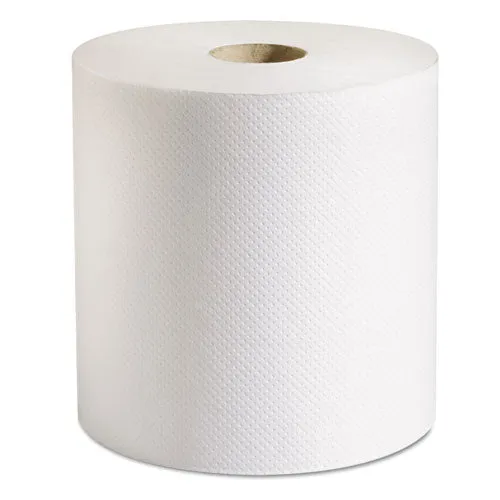 100% Recycled Hardwound Roll Paper Towels, 7 7-8 X 800 Ft, White, 6 Rolls-ct