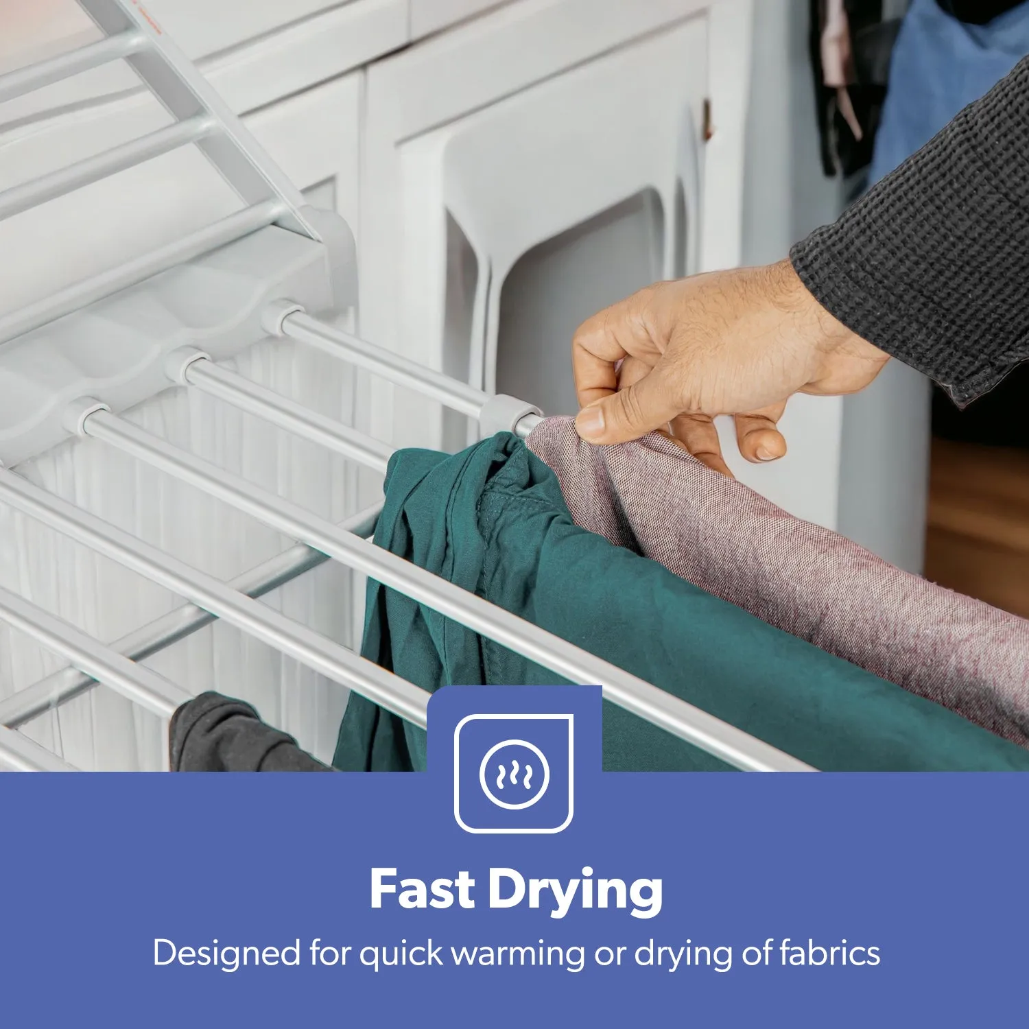 230W Energy-Efficient Folding Heated Clothes Dryer