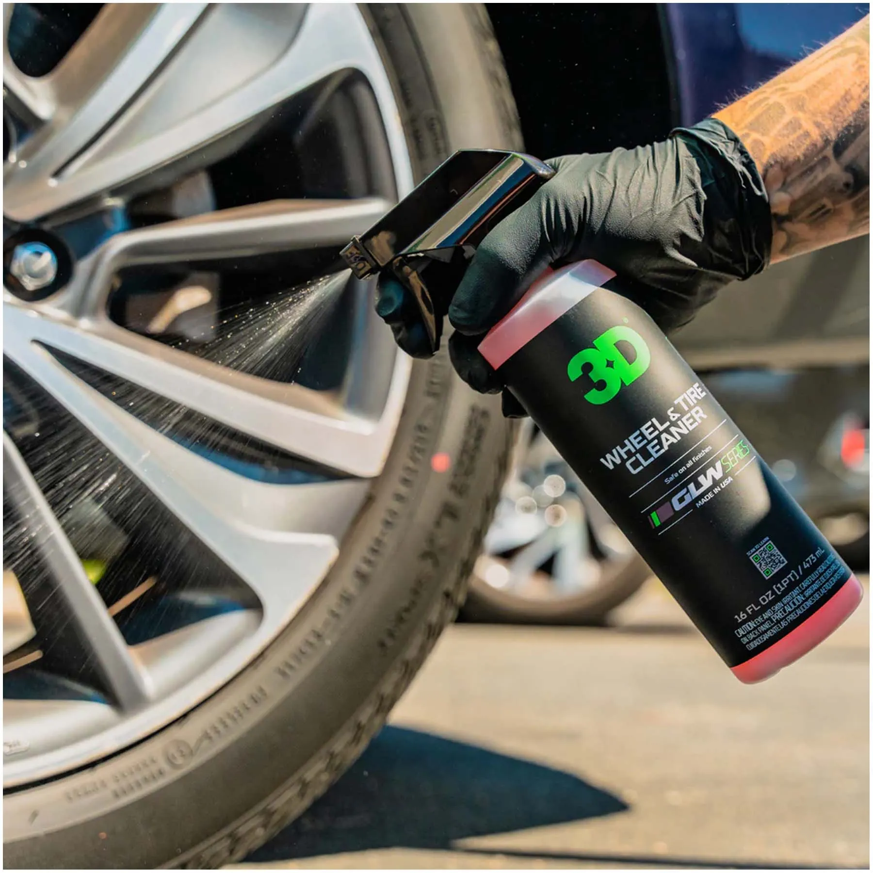 3D GLW Series Wheel & Tire Cleaner - 473ml