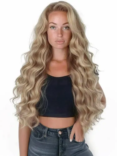 #6/24 New York Highlighted｜Luxury Russian Remy Human Hair, Double Drawn, Tape Extensions