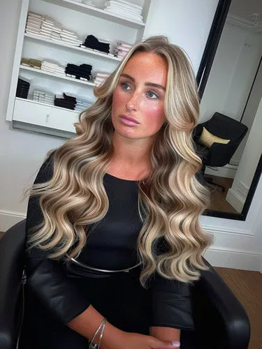 #6/24 New York Highlighted｜Luxury Russian Remy Human Hair, Double Drawn, Tape Extensions