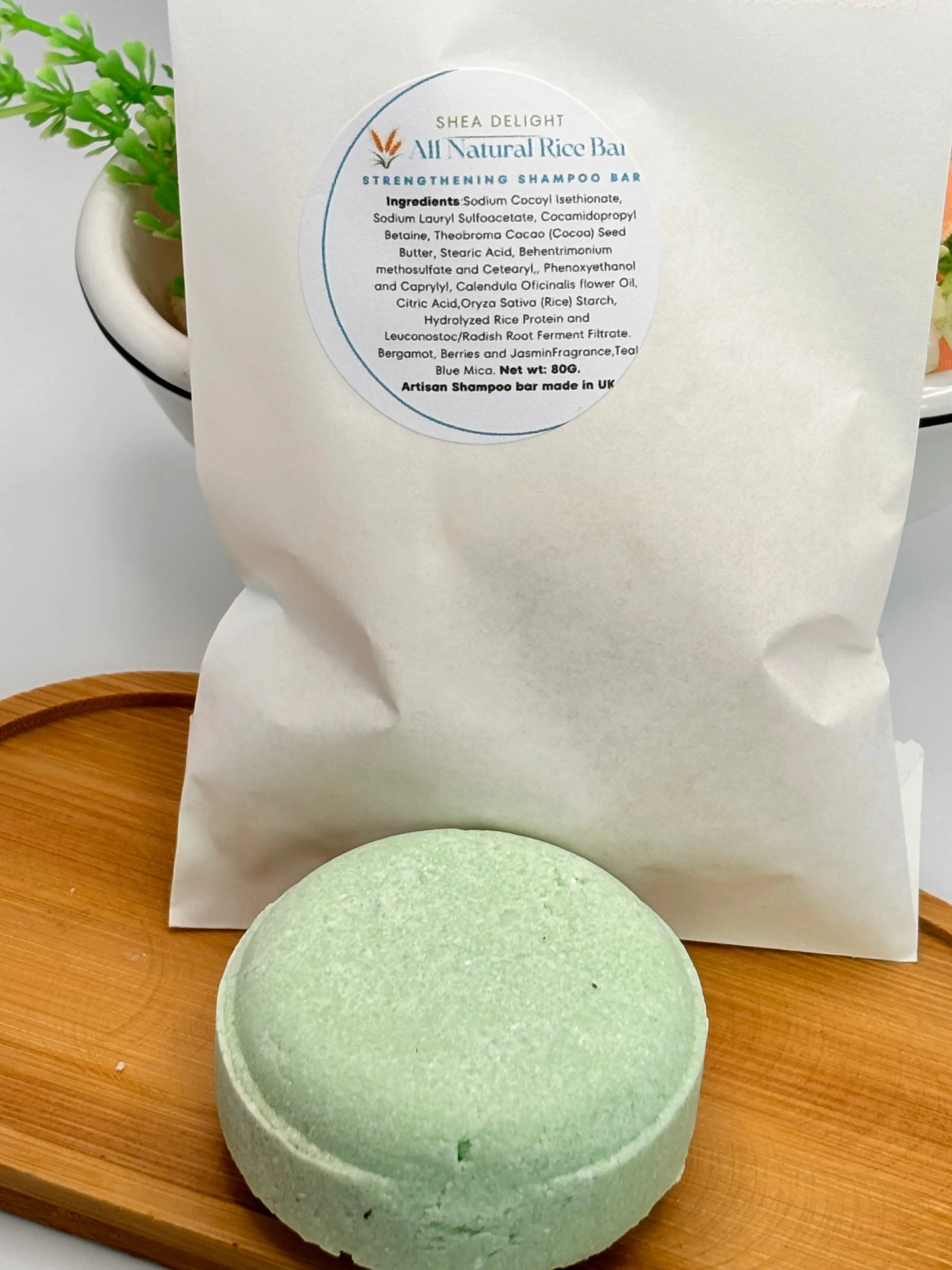 All-Natural Rice Shampoo Bar