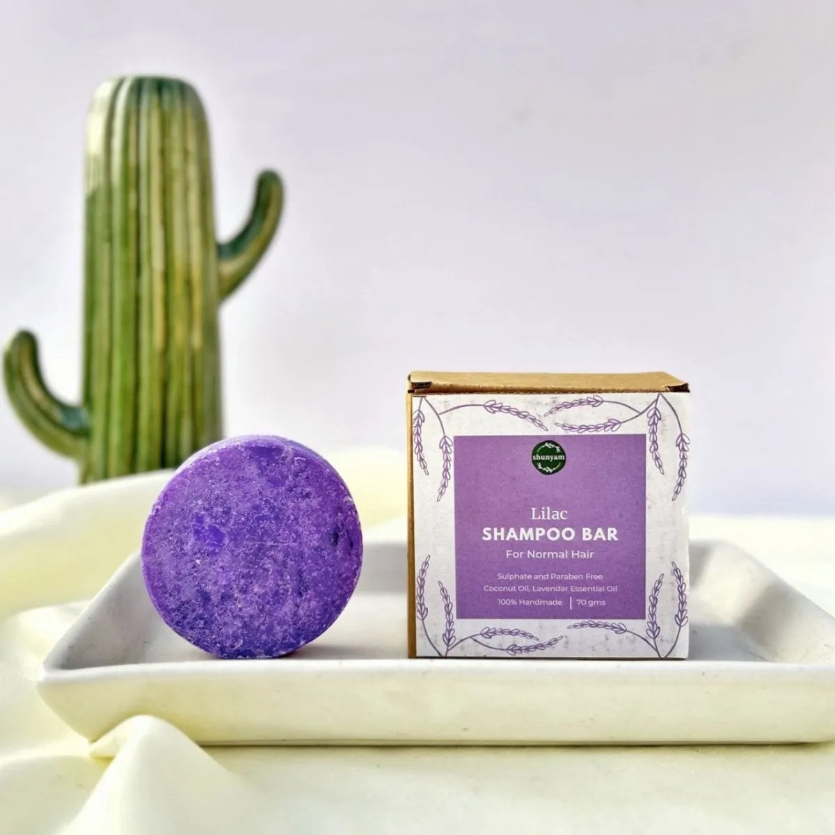 All Natural Shampoo Bar for Daily Care - Coconut Oil and Lavendar Essential Oil