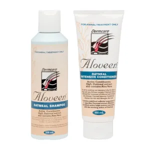 Aloveen Oatmeal Shampoo and Conditioner for Dogs and Cats Twin Pack