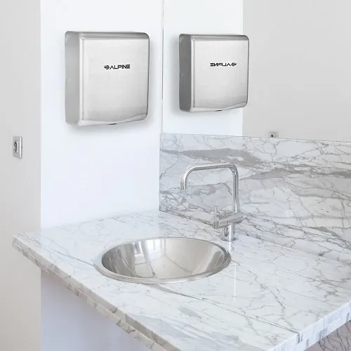 ALPINE® 405-10-SSB WILLOW™ ADA Compliant Surface-Mounted Stainless Steel Automatic High-Speed Hand Dryer