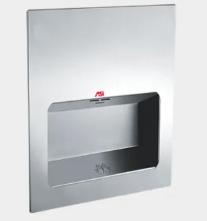 ASI® 0135-3 TURBO-Tuff™ Hand Dryer - Satin Stainless Steel Recessed High Speed Automatic 277V