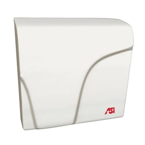 ASI® 0165 Profile™ Hand Dryer - White Aluminum Cover Automatic Surface-Mounted ADA-Compliant Universal Voltage