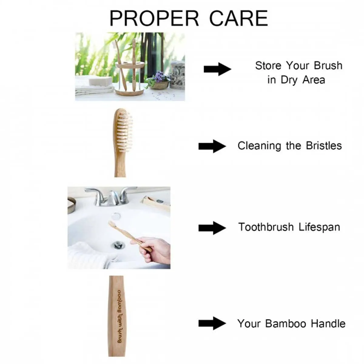 Bamboo Toothbrush - BPA-Free, Vegan, Verified Non-Toxic