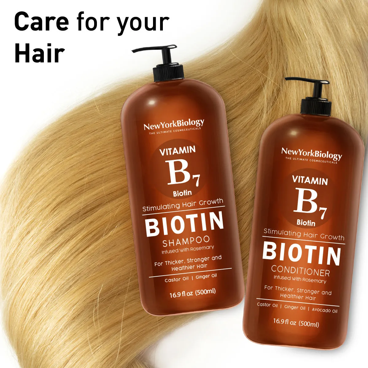 Biotin Shampoo and Conditioner Set 16 oz