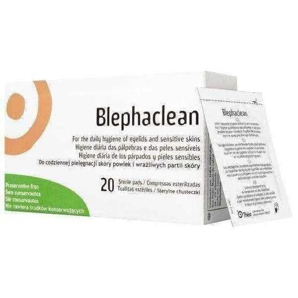 BLEPHACLEAN sterile wipes eyes x 20 pcs. vision care