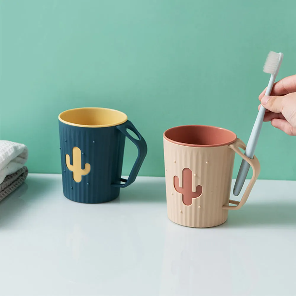 Cactus Plastic Toothbrush Cup, HG0089