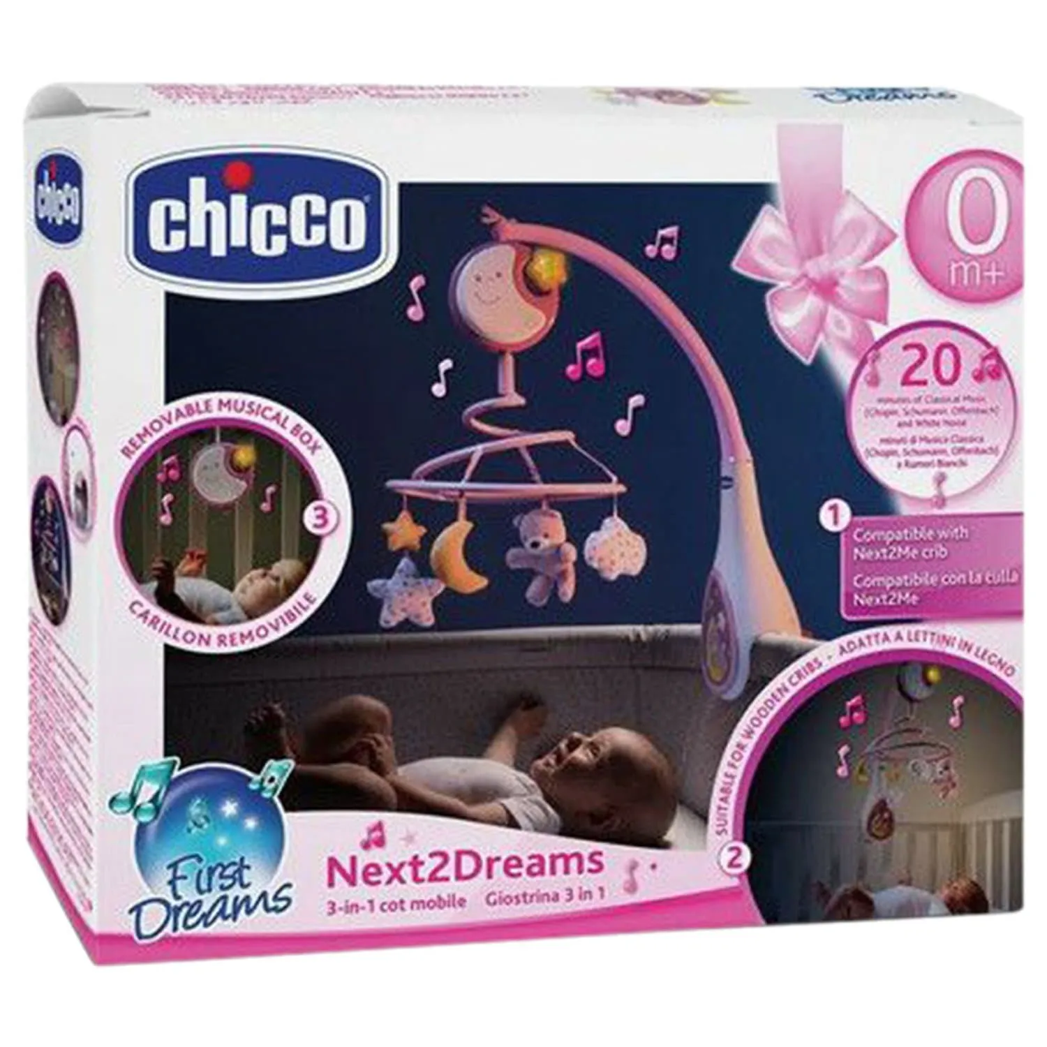 CHICCO TOY NEXT2DREAMS MOBILE PINK