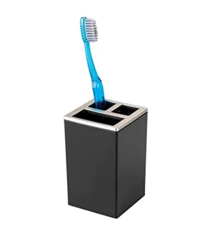 Clarity Toothbrush Holder - Black/Brushed