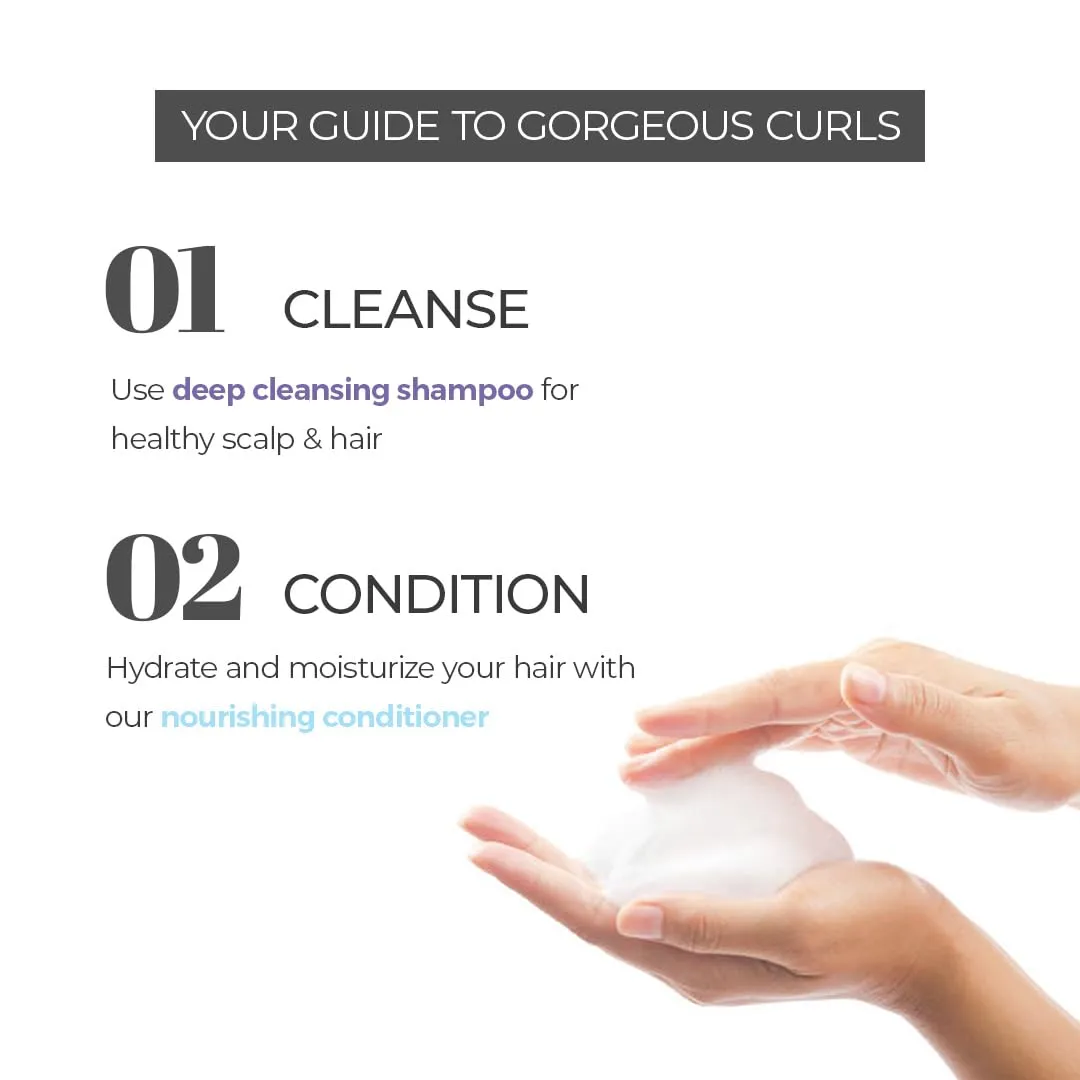 Curly Hair Shampoo and Conditioner Combo,Curly hair Products, Hair care products for women, with Coconut oil, Shea butter, Olive oil, Created by Savio John Pereira for Prolixr