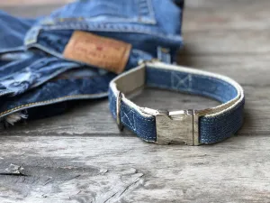 Denim Dog Collar