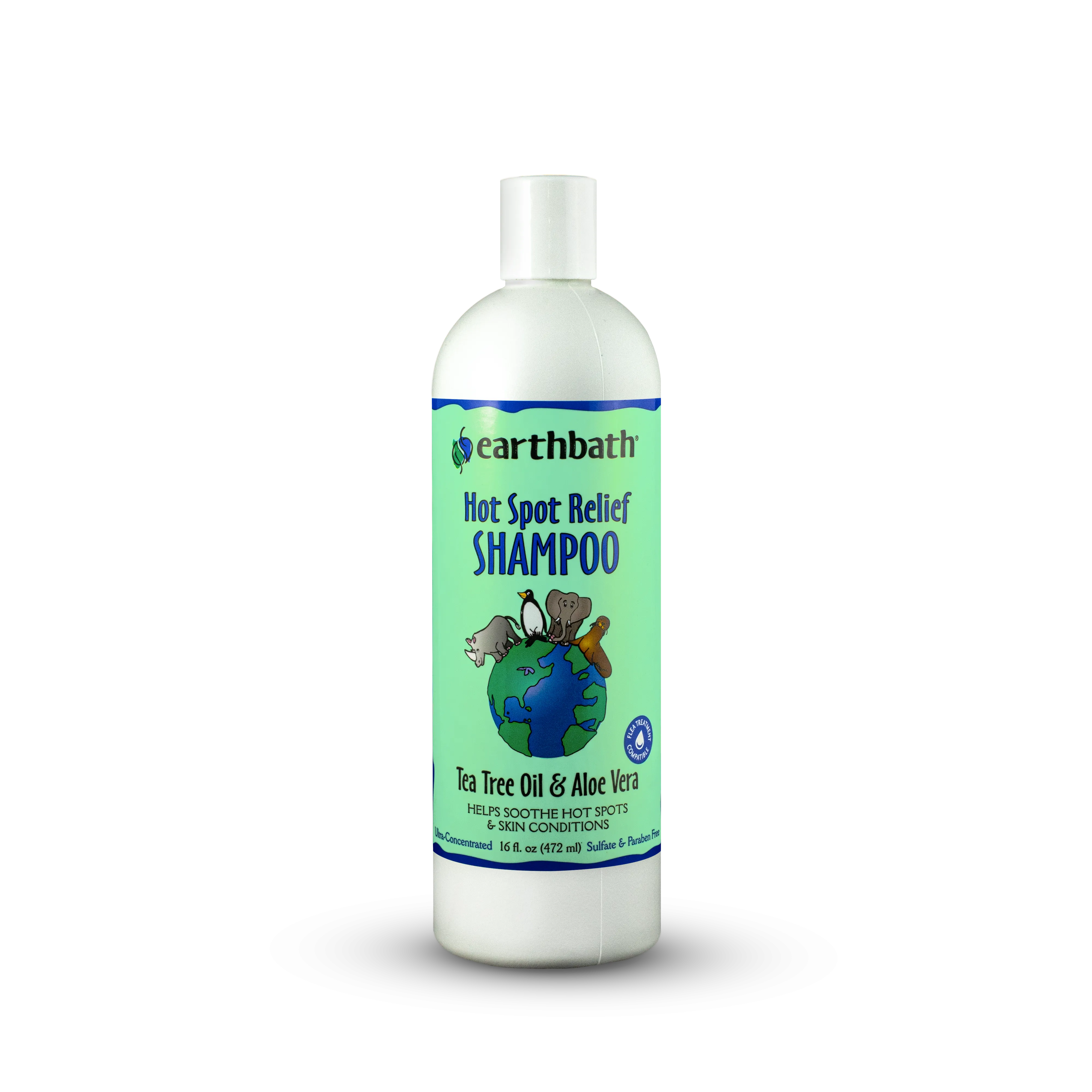 Earthbath Hot Spot Tea Tree & Aloe Shampoo 16 oz.