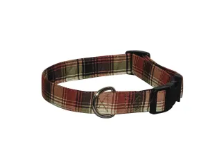 Elmo's Closet Hunter Plaid Dog Collar