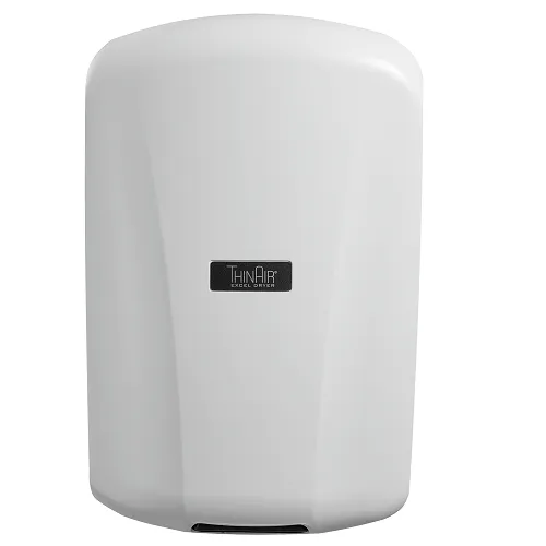 Excel Dryer ThinAir® TA-WH Hand Dryer with Electrostatic HEPA Filter - White Surface Mounted ADA-Compliant High Speed Automatic