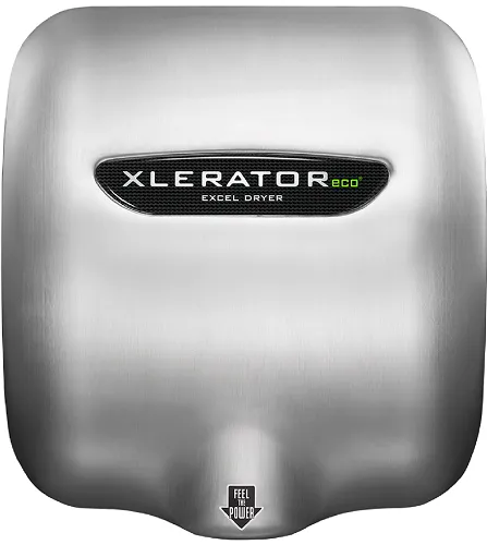 Excel Dryer XLERATOR® XL-SB-ECO (No Heat) Hand Dryer - Brushed Stainless Steel High Speed Automatic Surface-Mounted