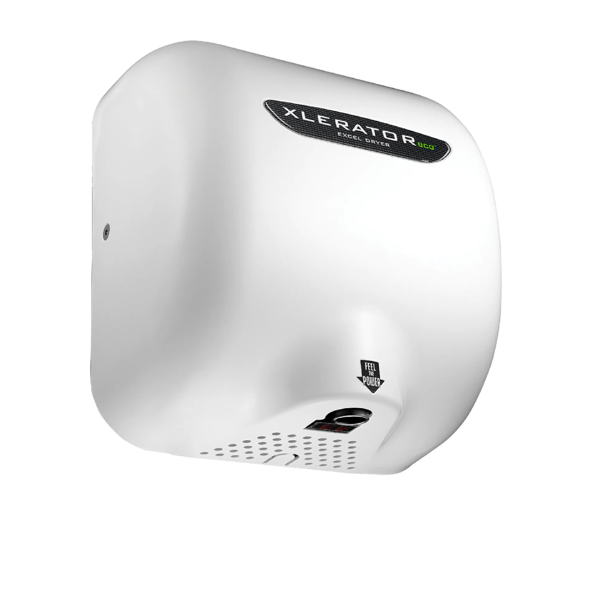 Excel Dryer XLERATOReco® XL-BWH-ECO (No Heat) Hand Dryer with HEPA Filter - White BMC (Bulk Molded Compound) High Speed Automatic Surface-Mounted