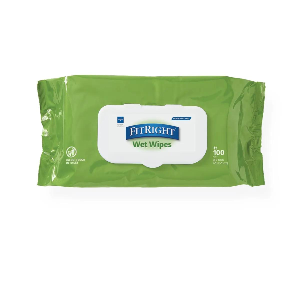 FitRight Aloe Personal Cleansing Wipes, 8" x 10" - Fragrance-Free