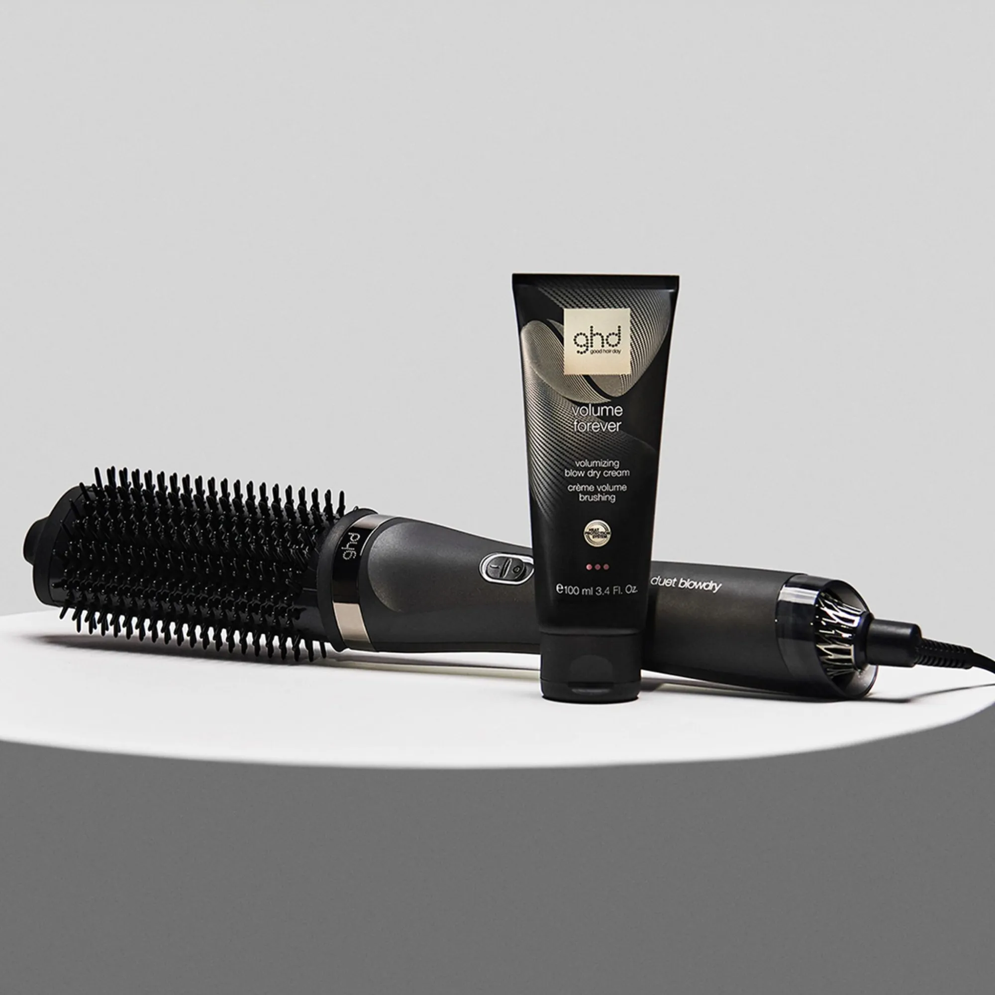 ghd Duet Blowdry Hair Dryer Brush - Black