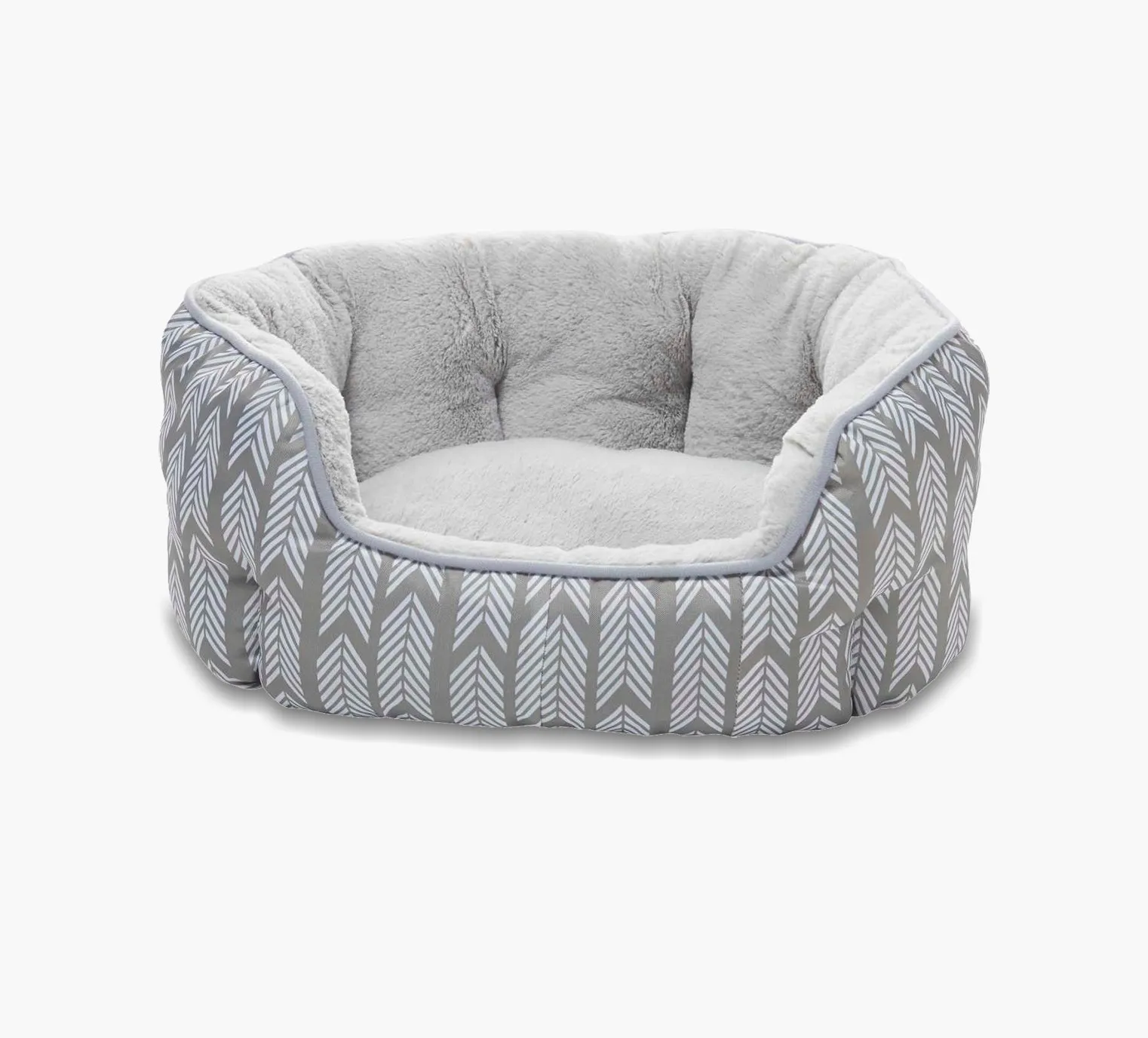 Grey Pet Bed 22" x 16" x 9"