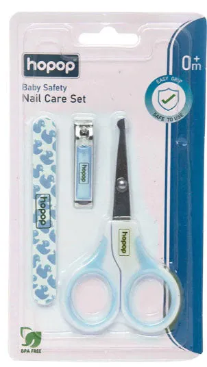 Hopop Baby Safety Nail Care Set - Blue 0m 