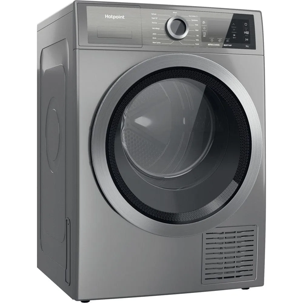 Hotpoint H8D94SBUK 9kg Freestanding Heat Pump Tumble Dryer - Silver