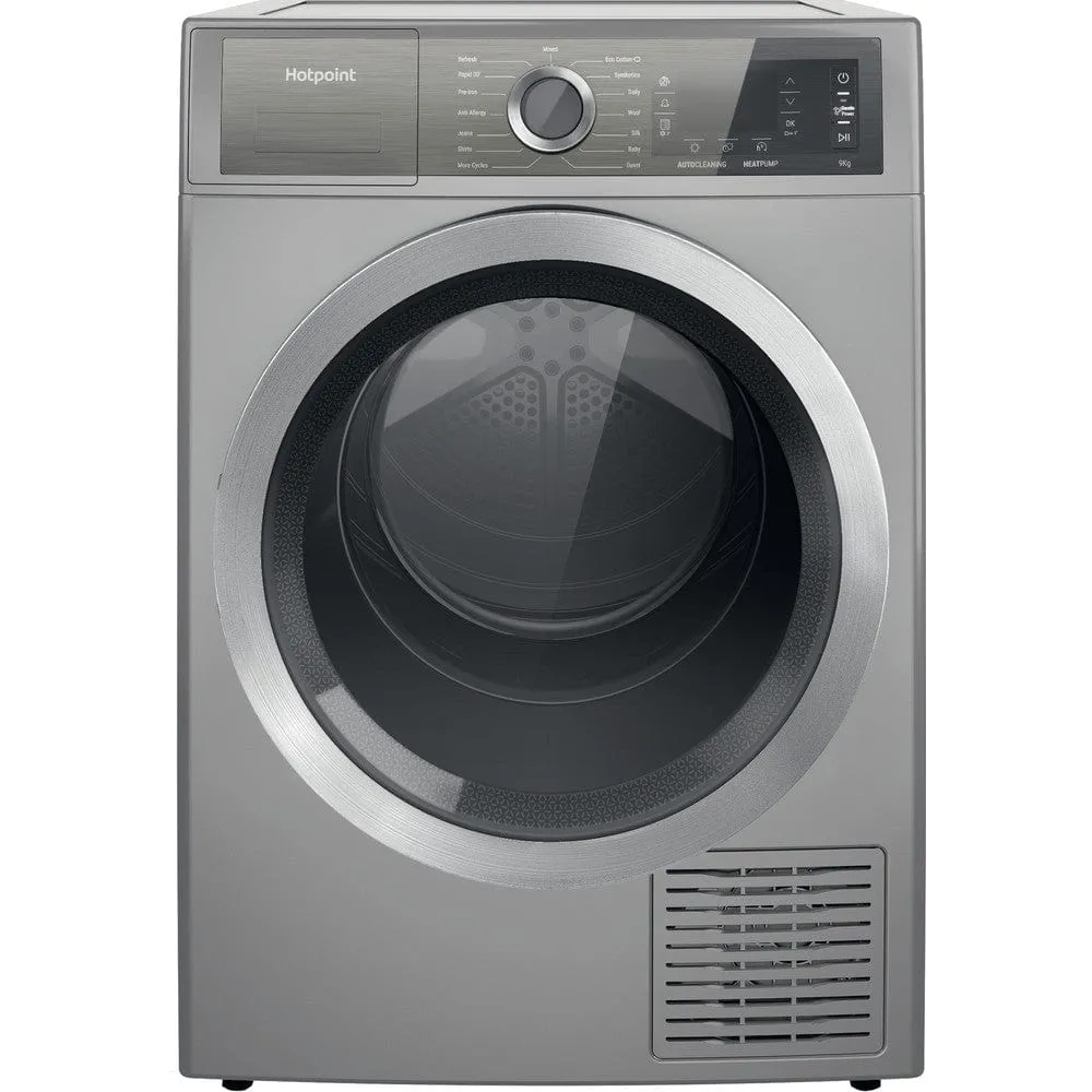 Hotpoint H8D94SBUK 9kg Freestanding Heat Pump Tumble Dryer - Silver