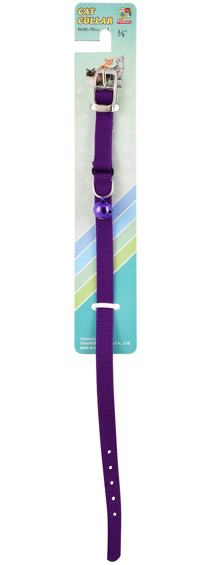 Jeffers Solid Adjustable Nylon Cat Collars, 3/8" x 10"L