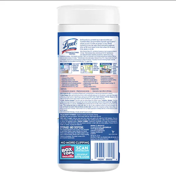 Lysol Disinfecting Surface Wipes with Crisp Linen Scent, 35 Count