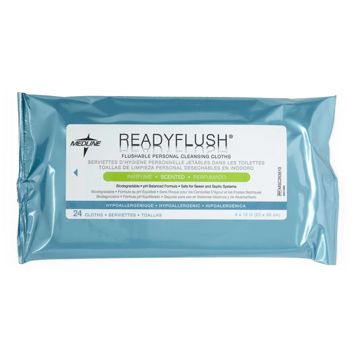 Medline ReadyFlush Biodegradable Flushable Wipes