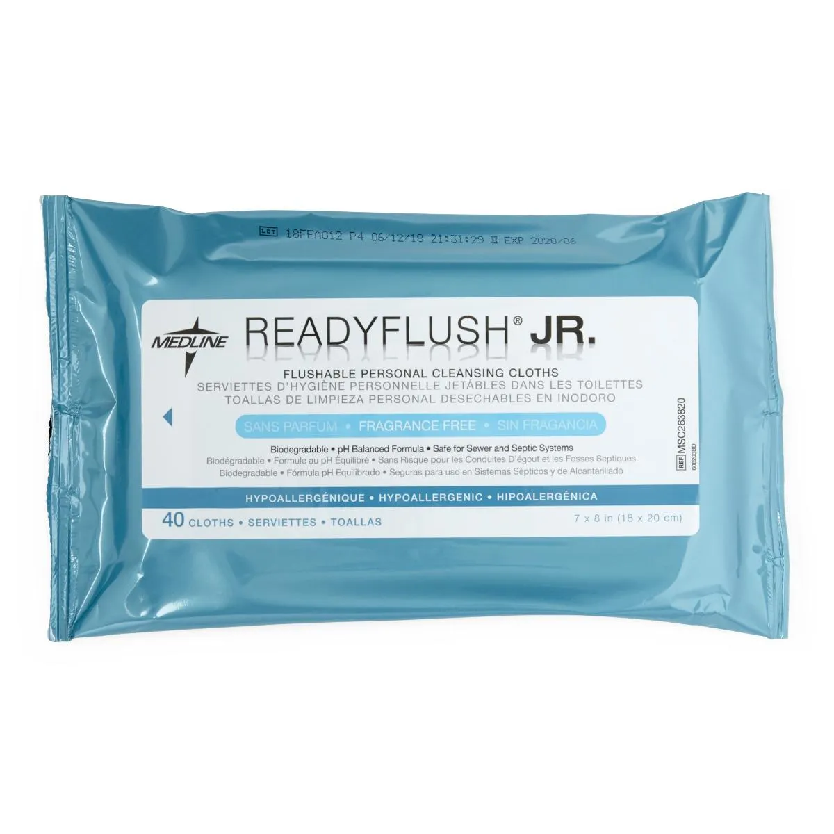 Medline ReadyFlush Biodegradable Flushable Wipes