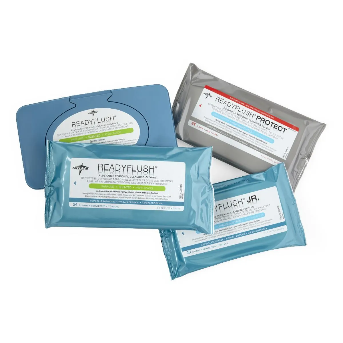 Medline ReadyFlush Biodegradable Flushable Wipes