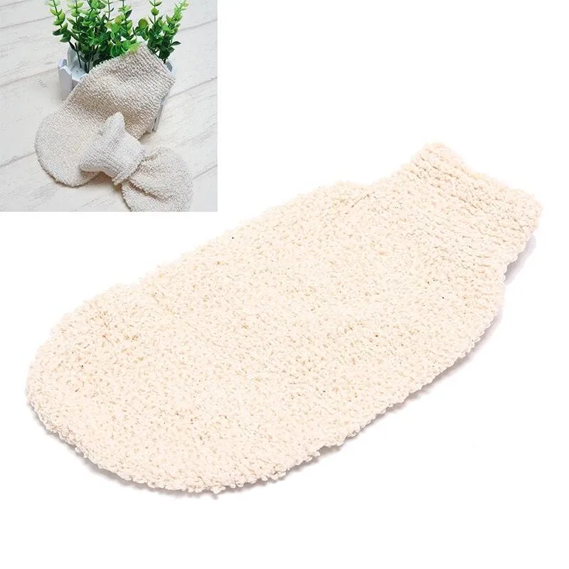 Natural Bamboo Fiber Shower Gloves Scrubber