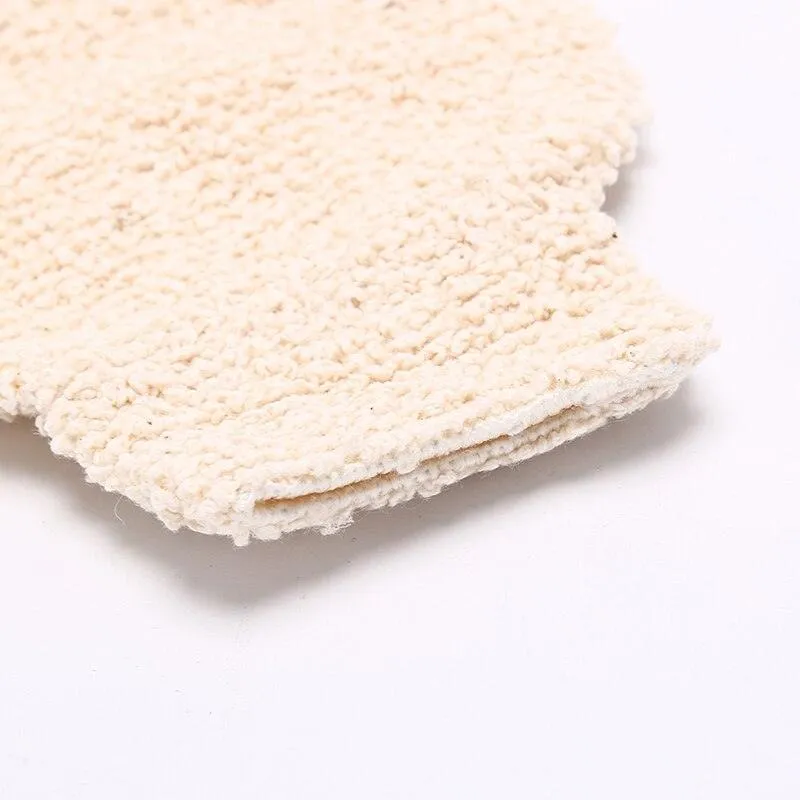 Natural Bamboo Fiber Shower Gloves Scrubber