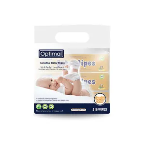 Optimal Wipes Baby 72 Pieces Pack Of 3