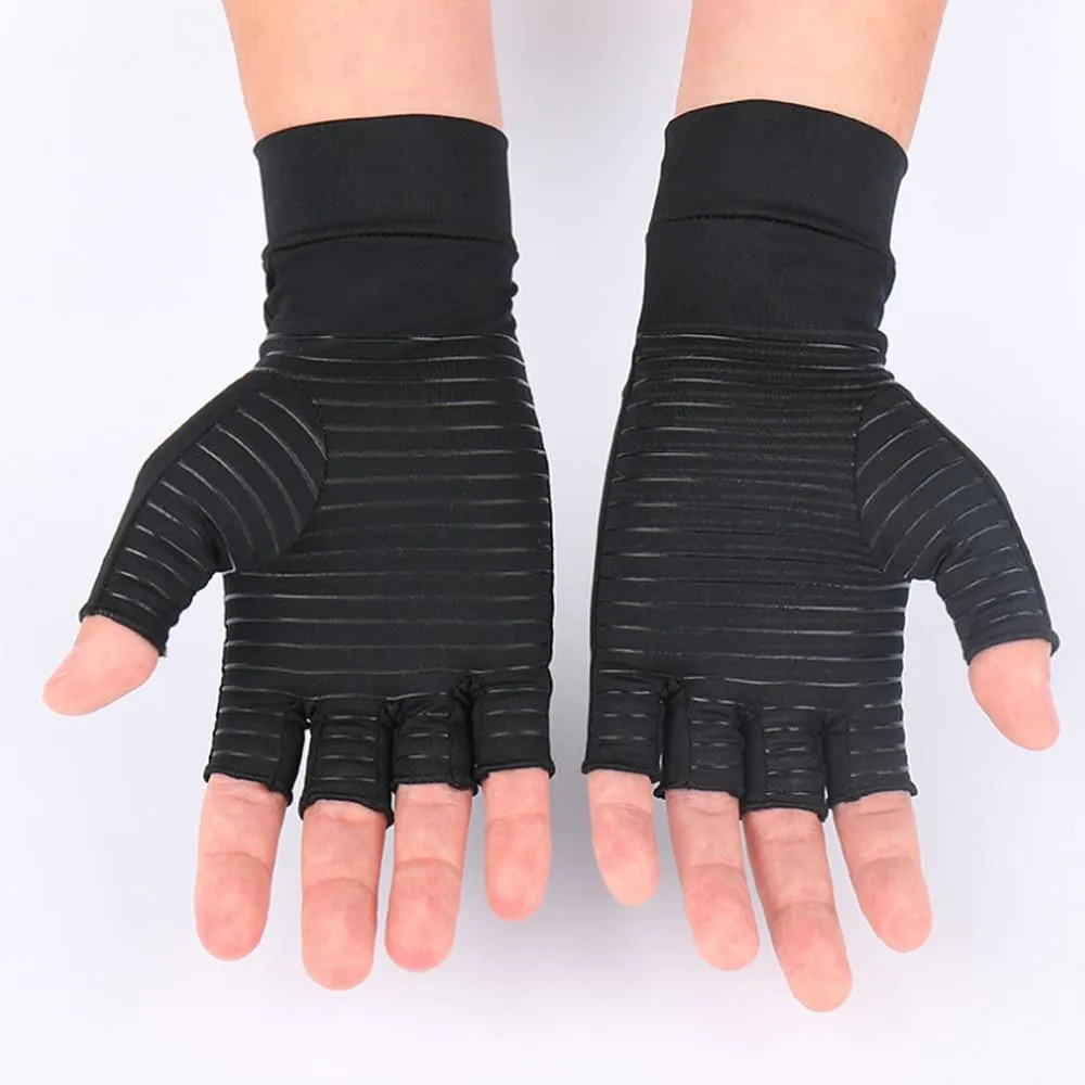 Pair Men Pain Relieve Arthritis Compression Gloves