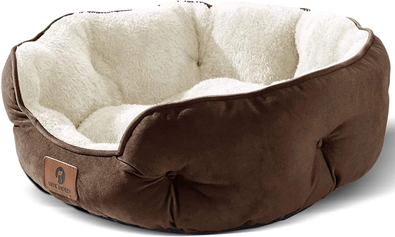 Pet Bed Extra Soft & Machine Washable with Anti-Slip & Water-Resistant Oxford Bottom