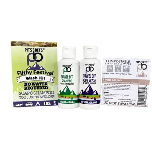 Pits & Bits Filthy Festival Wash Kit - 3 Products in 1 Box