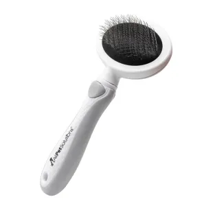 Round Slicker Brush for Dogs & Cats - Grey