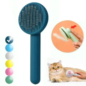 Self Cleaning Pet Grooming Brush for Shedding