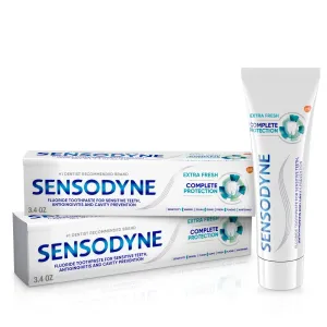 Sensodyne Complete Protection Sensitive Toothpaste, Extra Fresh, 3.4 Oz, 2 Pack