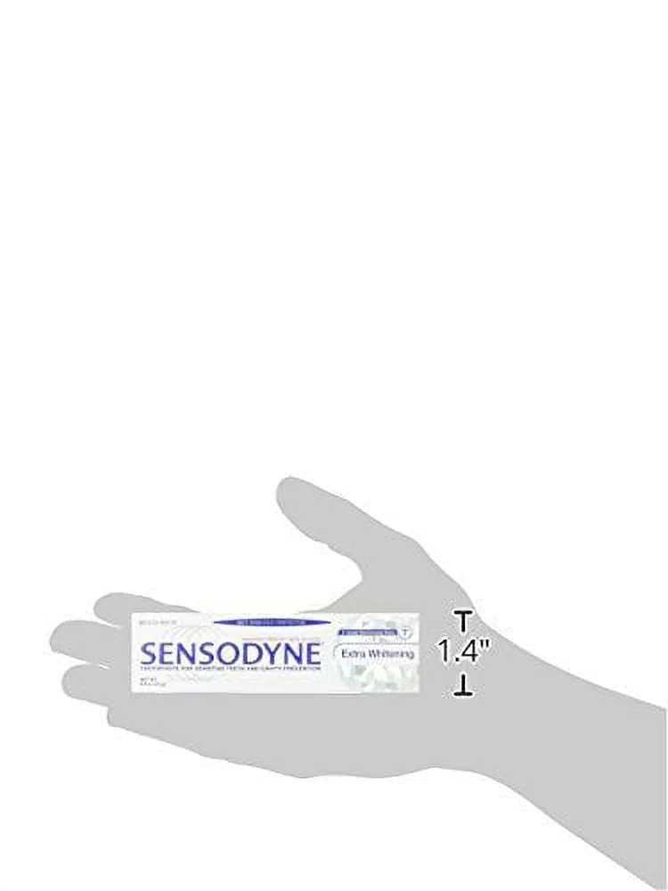 Sensodyne Extra Whitening Sensitive Toothpaste, 0.8 Oz