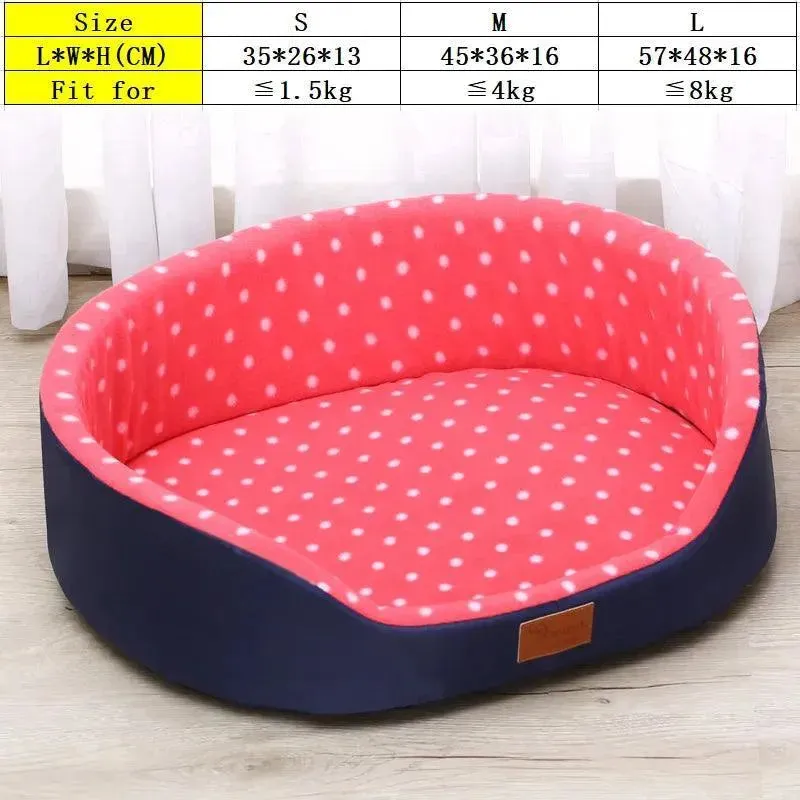 Soft Double-Sided Pet Bed Sofa