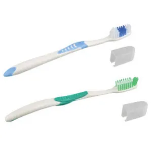 Soft Nylon Bristle Toothbrushes with Travel Caps