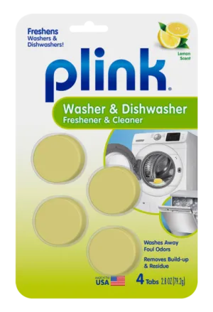 Summit Brands Plink® Washer & Dishwasher Freshener & Cleaner, Fresh Lemon