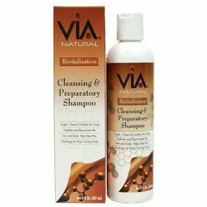 Via Natural: Cleansing & Preparatory Shampoo 8oz