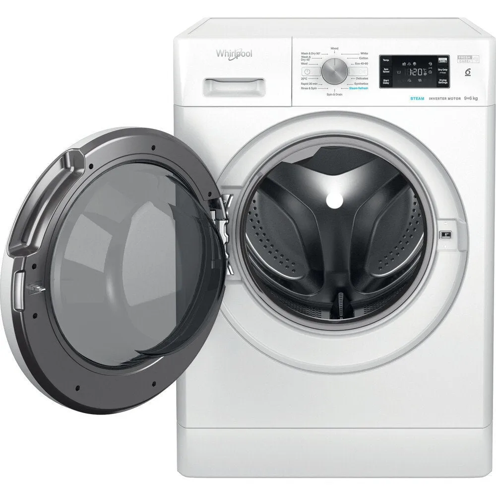 Whirlpool FFWDB964369WV Freestanding Washer Dryer 9kg/6kg 1200 Spin - White